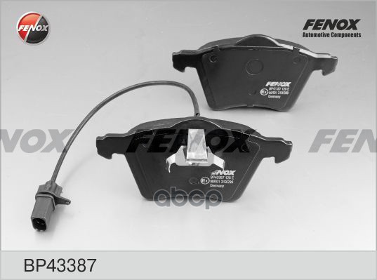 Колодки Диск торм..перед. FENOX арт. bp43387