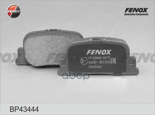 Колодки тормозные дисковые Toyota Camry 00-01, Gelly Vision 05- FENOX арт. BP43444