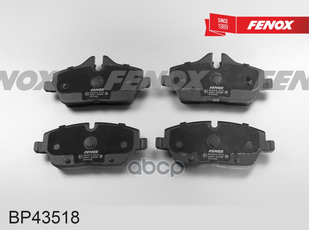 КОЛОДКИ ТОРМОЗНЫЕ ДИСКОВЫЕ BMW 1 (E81,E87) 04-, Mini Cooper 06- 131,6*65,2*17,8, передние FENOX арт. BP43518