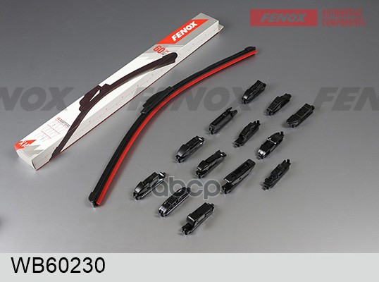 Щетка Стеклоочистителя 60 См (24''), Бескаркасная, Крепление: 12 В 1 Wb60230 FENOX арт. WB60230