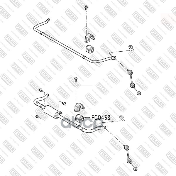 Втулка Стабилизатора Заднего Land Rover Range Rover Sport 10- Fg0438 FIXAR арт. FG0438