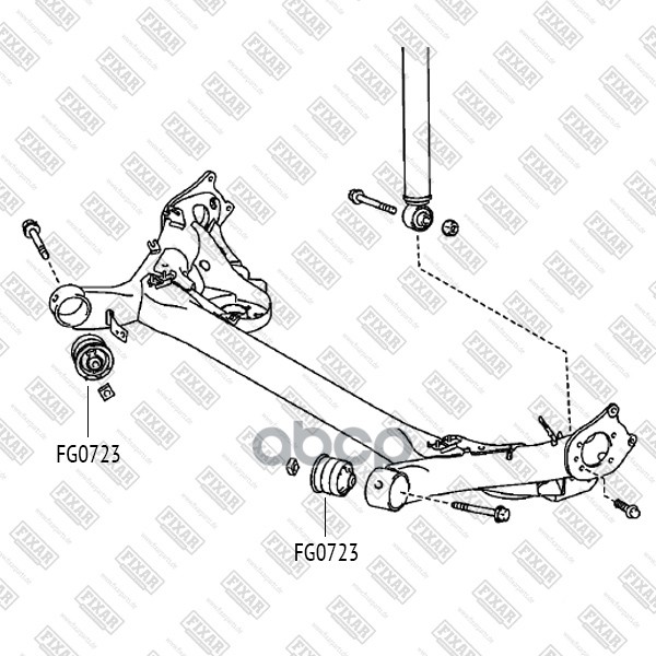 Сайлентблок Задней Балки Toyota Auris/Corolla/Verso 07-> Fixar Fg0723 FIXAR арт. FG0723
