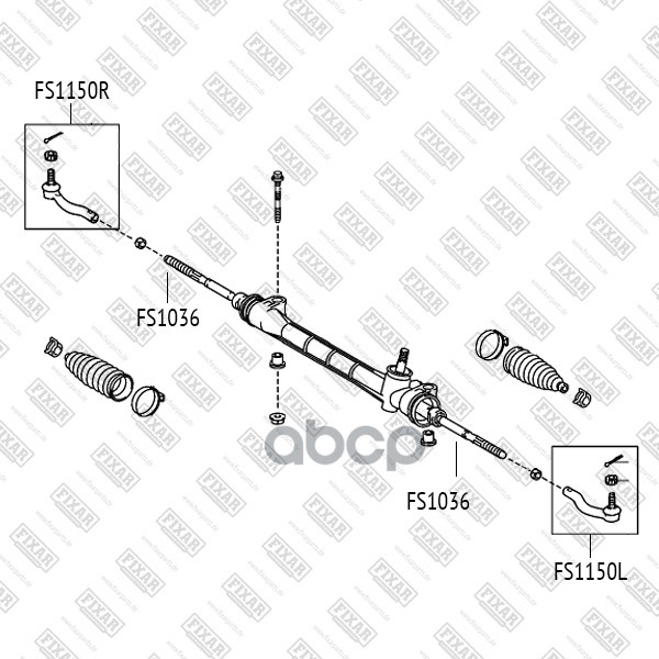 Тяга рулевая левая/правая FIXAR арт. FS1036