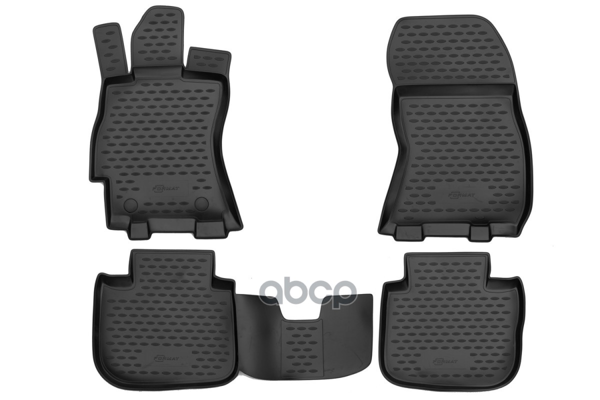 Коврики в салон, для SUBARU Outback  2009-2014, 4 шт. (ПУ, повышенная износостойкость) / Субару Аутбек FORMAT арт. FORMAT.46....
