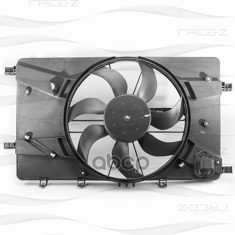 Вентилятор радиатора (с кожухом) OPEL Astra J 10- KM0198 FREE-Z арт. KM0198