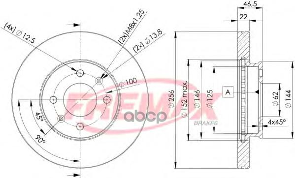 Тормозной диск FREMAX арт. BD-5101