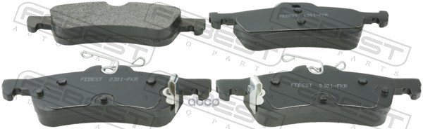 Колодки тормозные задние комплект (с противоскрипной пластиной) Febest арт. 0301FKR