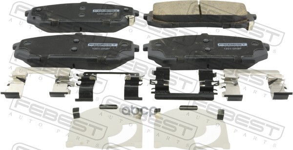 КОЛОДКИ ТОРМОЗНЫЕ ПЕРЕДНИЕ КОМПЛЕКТ 1201DN8F Febest арт. 1201-DN8F