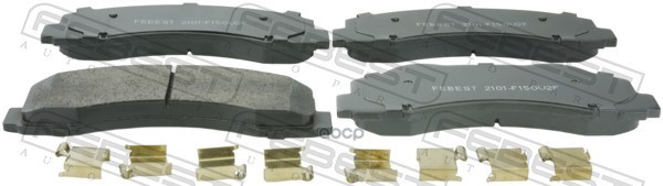 КОЛОДКИ ТОРМОЗНЫЕ ПЕРЕДНИЕ КОМПЛЕКТ FORD F150/F250/F350 2004-2014 Febest арт. 2101-f150v2f