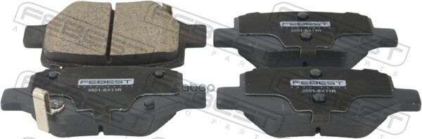 КОЛОДКИ ТОРМОЗНЫЕ ЗАДНИЕ КОМПЛЕКТ 3501-SX11R Febest арт. 3501-SX11R
