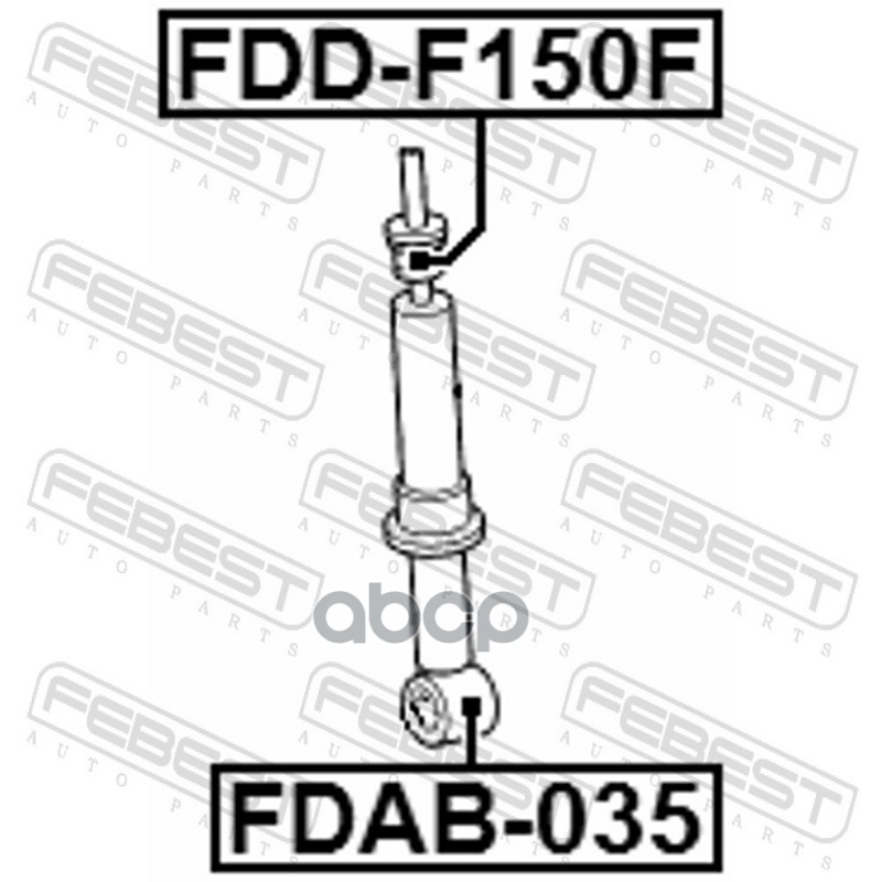Сайлентблок переднего амортизатора FDAB-035 Febest арт. FDAB-035