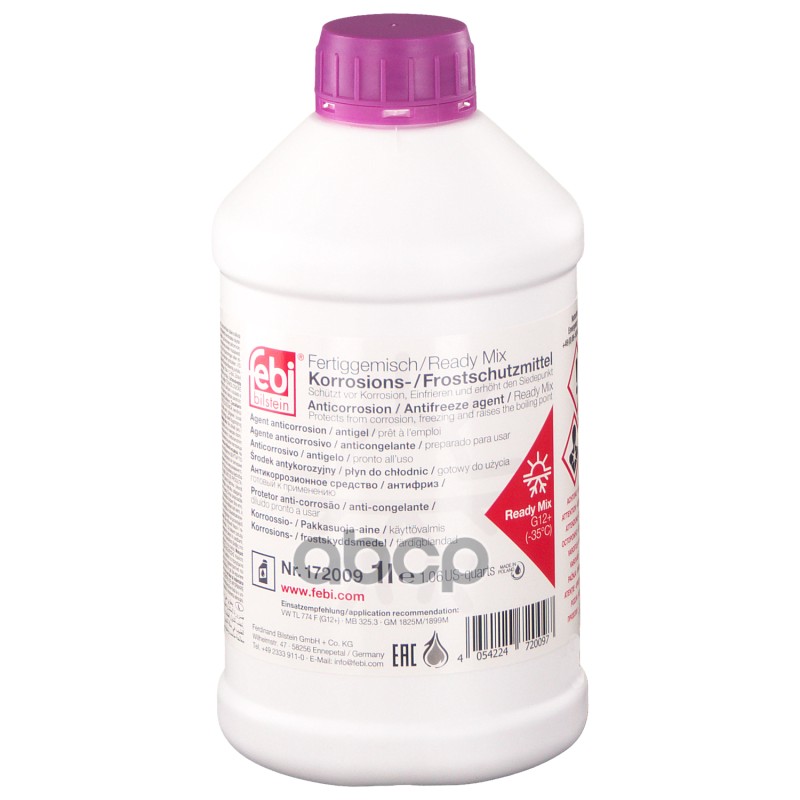Антифриз FEBI G12+ готовый -35 фиолетовый 1 л 172009 Febi арт. 172009