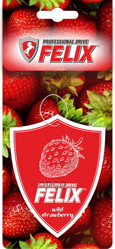 Ароматизатор Бумажный Подвесной Ароматная Клубника Felix 411040035 Felix арт. 411040035