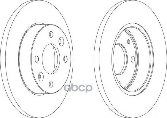 Диск тормозной передний FERODO DDF055 Ferodo арт. DDF055