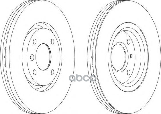 Диск тормозной передний FERODO DDF1152 Ferodo арт. DDF1152