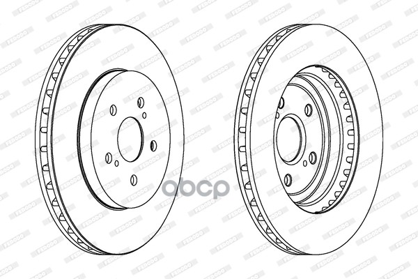 Диск Тормозной Передний Lexus Rx-330 Ddf1544 Ferodo Ddf1544c Ferodo арт. DDF1544C