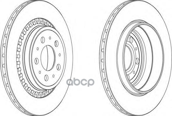 Диск Тормозной Задний Ferodo Ddf1551 Ferodo арт. DDF1551