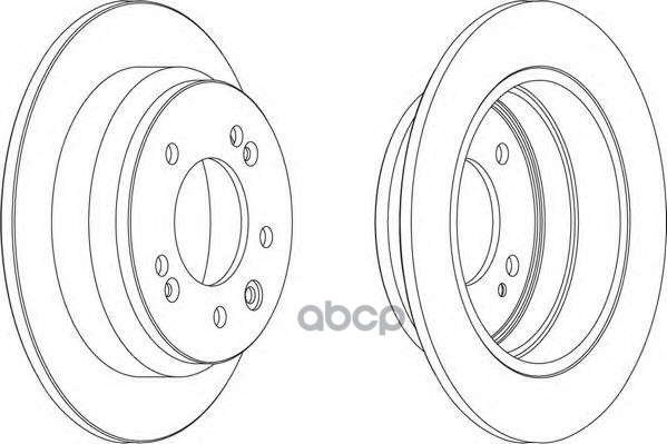 Диск Тормозной Задний Ferodo Ddf1618 Ferodo арт. DDF1618