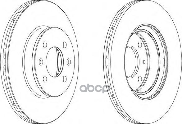 Диск Тормозной Передний Ferodo Ddf1636 Ferodo арт. DDF1636