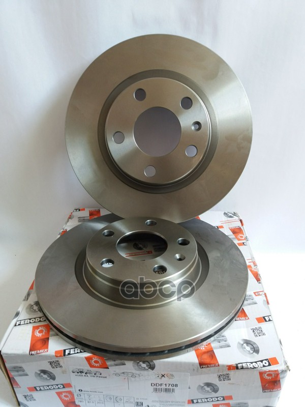 Диск тормозной передний AUDI A4(B5)/VW Passat B5 /Vent.D=280mm FERODO DDF1708 Ferodo арт. DDF1708