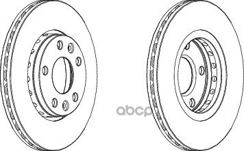 Диск тормозной передний RENAULT Duster/Megane III/Fluence /Vent D=280mm FERODO DDF1728 Ferodo арт. DDF1728