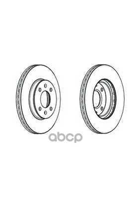 Диск тормозной передний HYUNDAI Solaris/KIA RIO III /Vent D=256mm FERODO DDF2089C Ferodo арт. DDF2089C