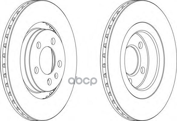 Диск тормозной передний VW Bora FERODO DDF928 Ferodo арт. DDF928