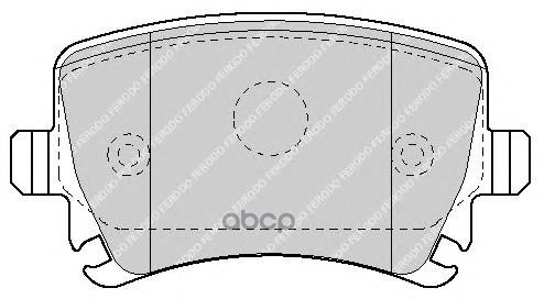 Колодки задние AD A3 A6 VW G4 G5 B5 B6 Tiguan FERODO FDB1636 Ferodo арт. FDB1636
