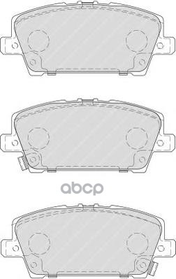 Колодки тормозные (Спереди) Honda Accord 97-03 / Civic 00-15 Ferodo арт. FDB1859