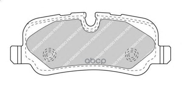 Колодки задние LAND ROVER FERODO FDB4432 Ferodo арт. FDB4432