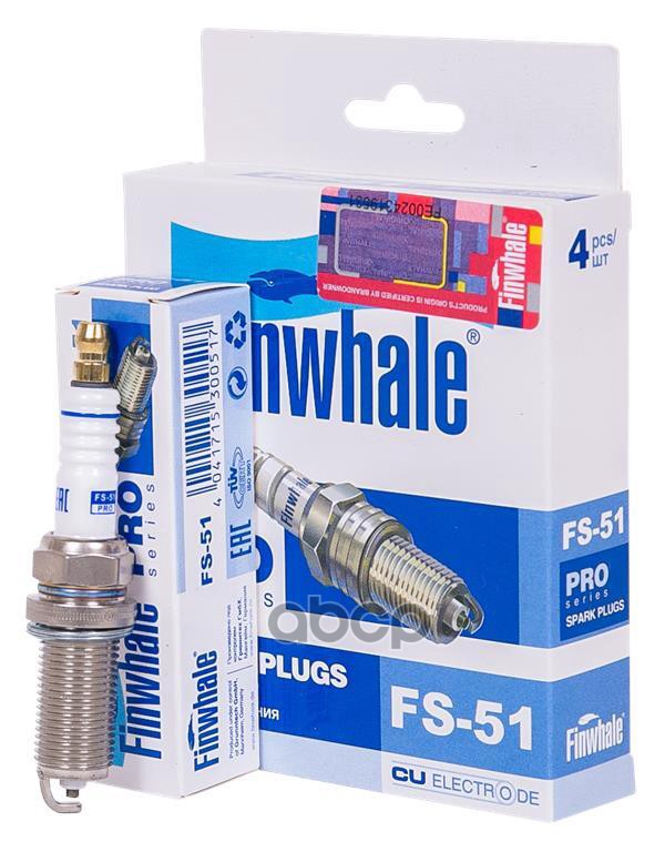 Свеча зажигания Hilux (0515) / Land Cruiser Prado (J120) / Yaris (P90), Colt VI (0212) FINWHALE FS51 Finwhale арт. FS51