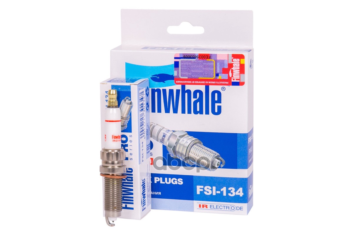 Свеча зажигания  (комплект 4шт.) FSI134 Finwhale арт. FSI134