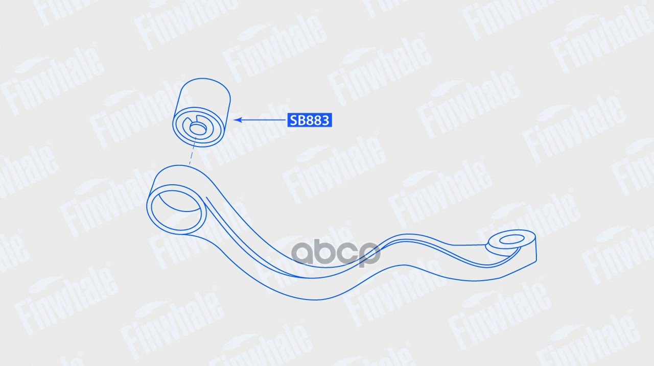 Сайлентблок рычага передней подвески Finwhale арт. SB883