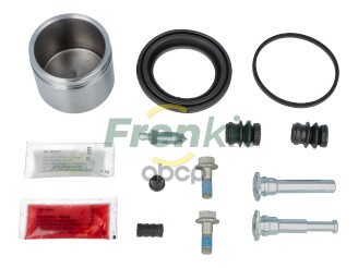 Ремкомплект суппорта + поршень+комплект направляющих MITSUBISHI L200 ALL TYPES 05-00-> / NISSAN NV20 Frenkit арт. 760584