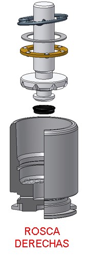 Поршень суппорта с механизмом правый TOYOTA AVENSIS / CITROEN C4 10-06-> Frenkit арт. k385002r