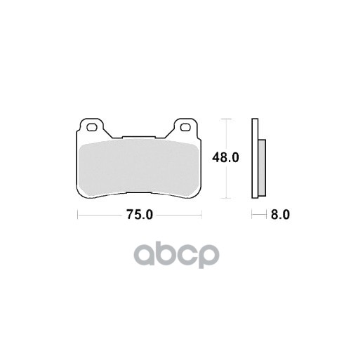 Колодки тормозные мотоциклетные GM-01092S G-BRAKE арт. GM01092S