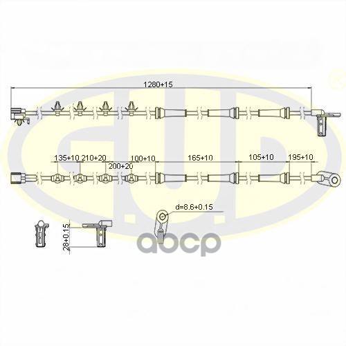 Датчик Abs Задн Nissan Maxima Лев G.U.D арт. GABS02453
