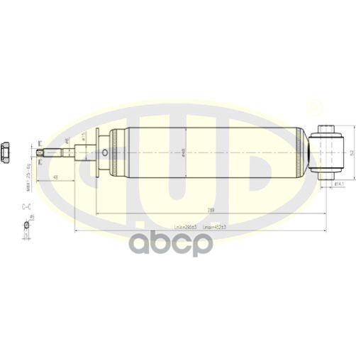 Амортизатор | Зад Прав/Лев | G.U.D арт. GSA349021