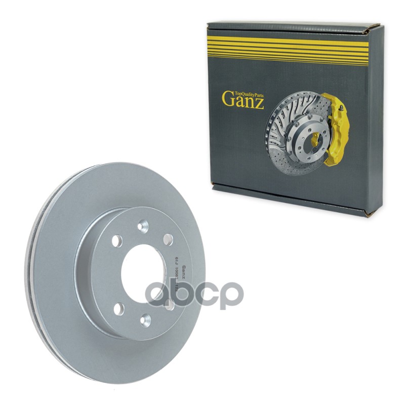 Диск тормозной передний с покрытием HYUNDAI Getz 1.1i-1.6i 02- GANZ GIJ10083 GANZ арт. GIJ10083