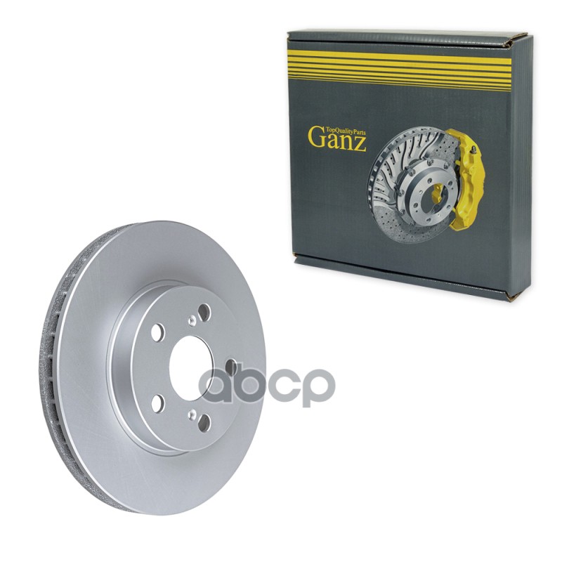 Диск тормозной передний с покрытием TOYOTA Carina E->12.1995/Prius 09-> /D=255x25mm GANZ GIJ10203 GANZ арт. GIJ10203