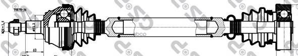 Привод в сборе AUDI A3 (8L1) GSP арт. 203004