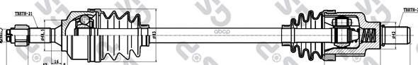 Привод в сборе левый CITROEN C3 I (FC  FN) GSP арт. 210181