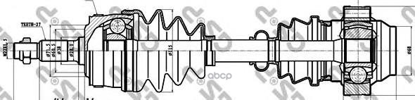 Привод в сборе MERCEDES-BENZ V-CLASS (638/2) GSP арт. 235003