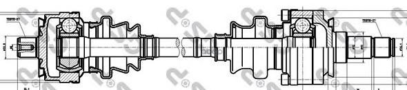 Привод в сборе MERCEDES-BENZ /8 (W114) GSP арт. 235004