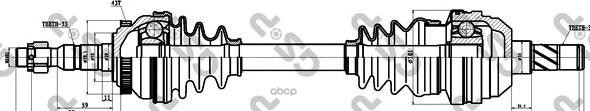 Привод В Сборе Opel Astra F Van (T92) GSP арт. 244014