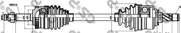 Привод в сборе OPEL COMBO Box Body / Estate GSP арт. 244026
