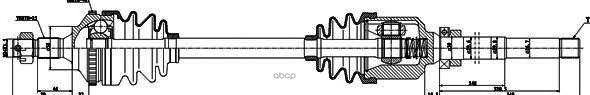 Привод в сборе PEUGEOT 406 (8B) GSP арт. 245020