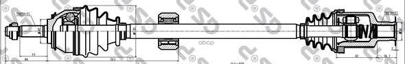 Привод в сборе DACIA LOGAN (LS_) GSP арт. 245085