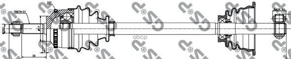 Привод в сборе RENAULT CLIO II Box (SB0/1/2_) GSP арт. 250004