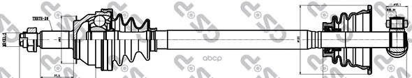 Привод В Сборе Opel Movano Box (X70) GSP арт. 250010